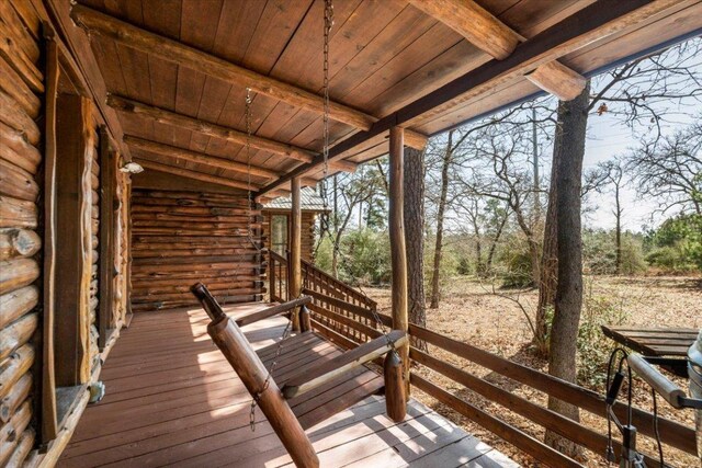 116 Yucca Ln, Bastrop, TX 78602 - view of wooden deck