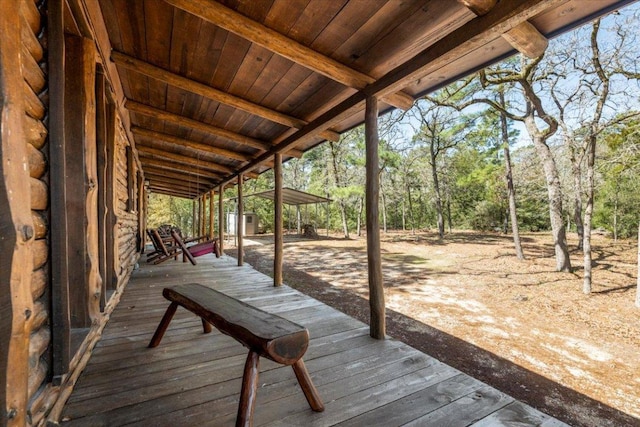 116 Yucca Ln, Bastrop, TX 78602 - deck with an outdoor structure