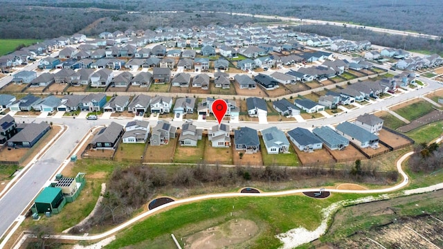 bird's eye view featuring a residential view