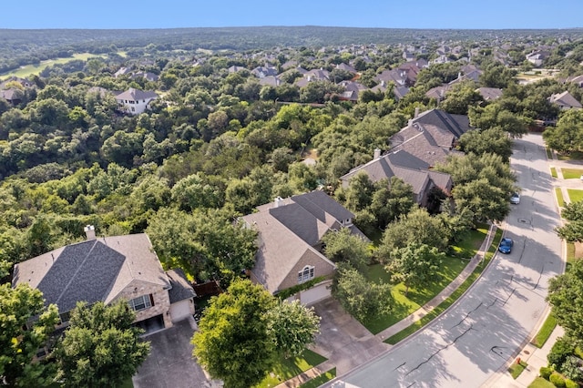 drone / aerial view with a residential view