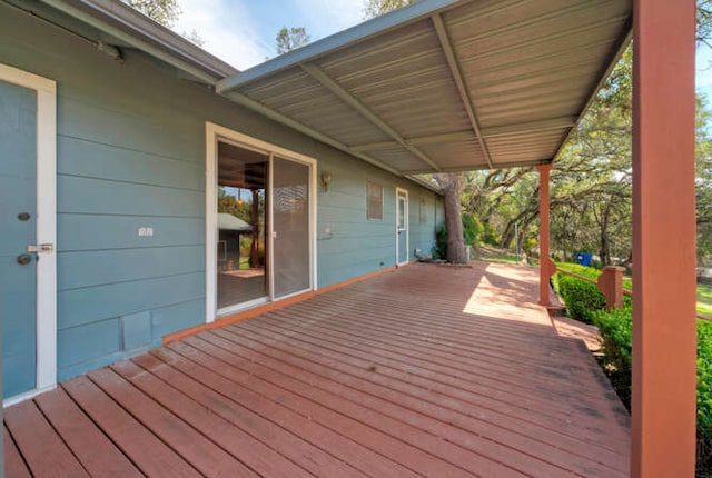 view of deck