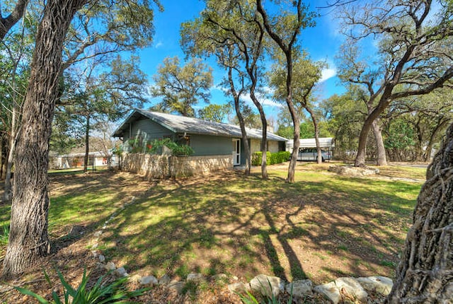 5600 Lakeview Dr, Austin, TX 78734 - view of yard
