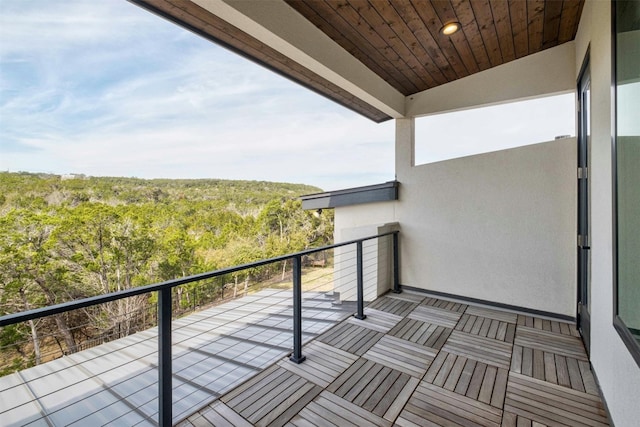 view of balcony