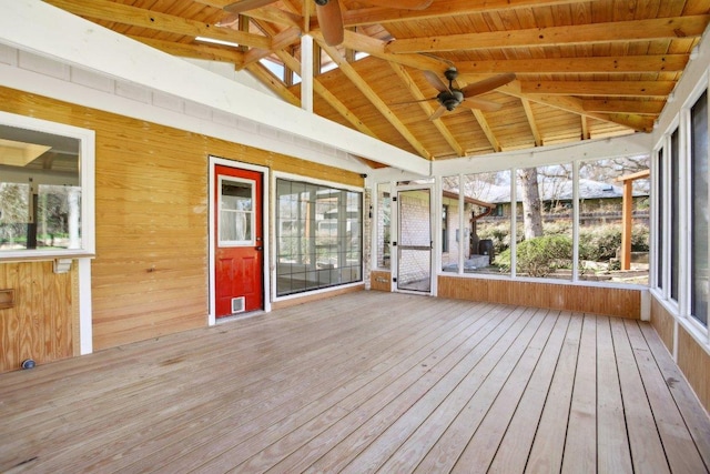 wooden terrace with visible vents