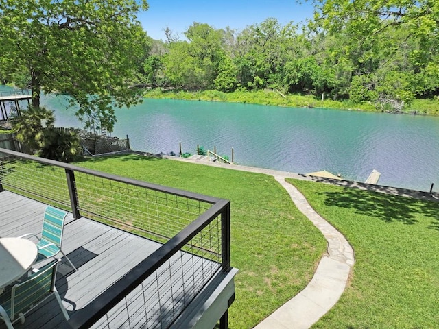 view of water feature