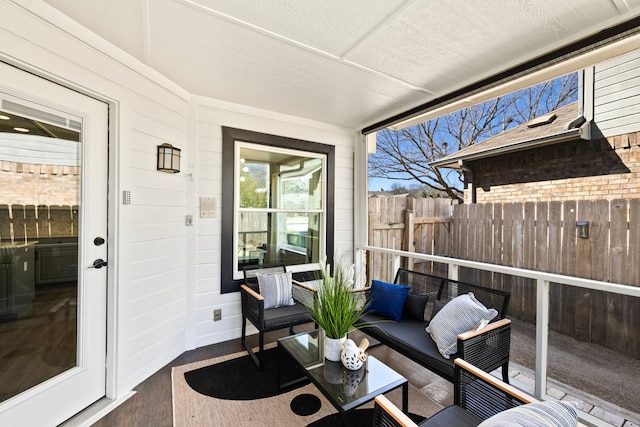 view of sunroom / solarium