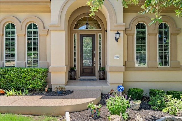 2717 Rain Song Dr, Leander, TX 78641 - property entrance featuring stucco siding