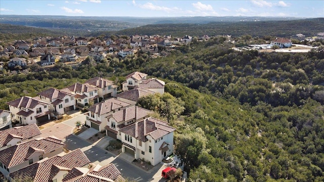 aerial view featuring a residential view