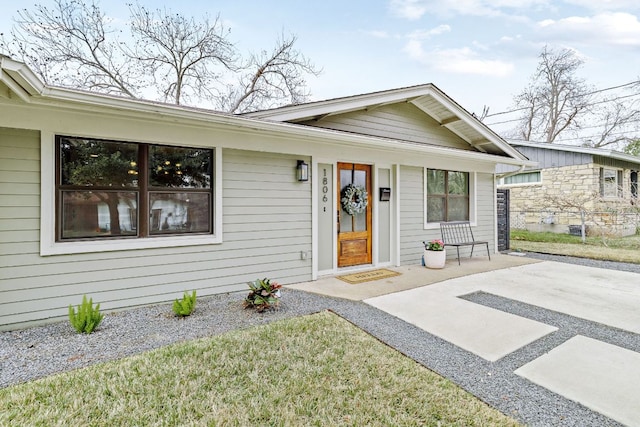 view of front of home