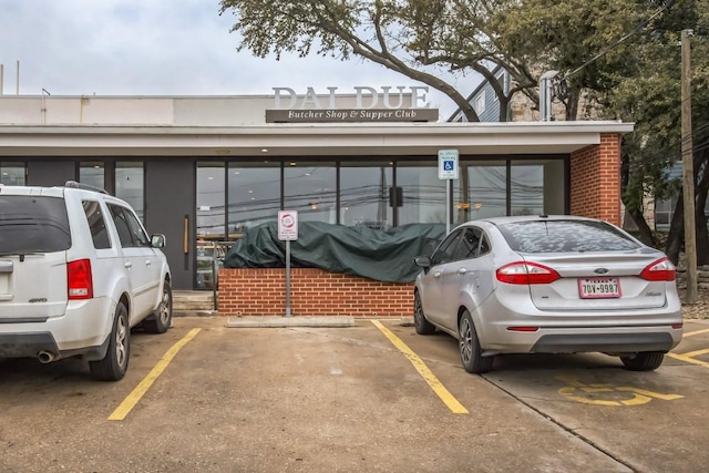 view of uncovered parking lot