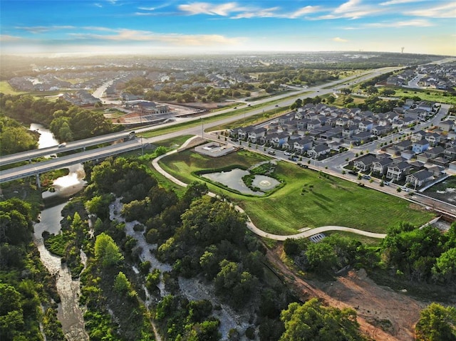 aerial view featuring a residential view