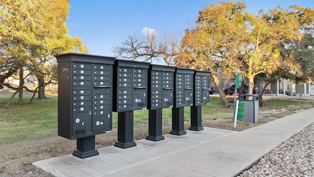 view of home's community featuring mail area