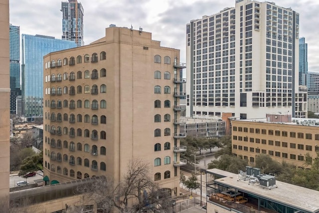 view of building exterior with a view of city