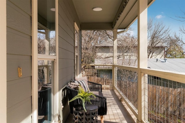 view of balcony