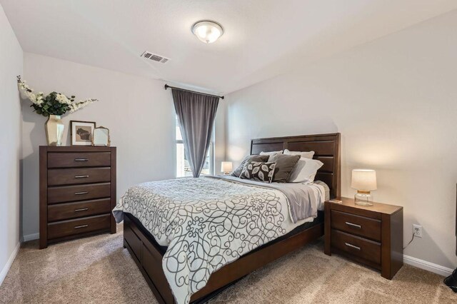 349 High Plains Pass, Liberty Hill, TX 78642 - bedroom with light colored carpet and baseboards
