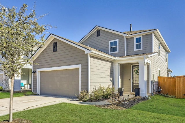 349 High Plains Pass, Liberty Hill, TX 78642 - view of front facade with concrete driveway and a garage