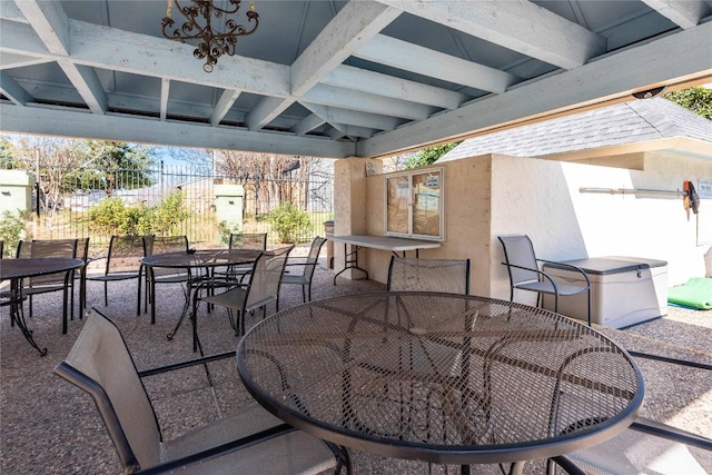 7215 Coronado Cir, Austin, TX 78752 - view of patio with outdoor dining area
