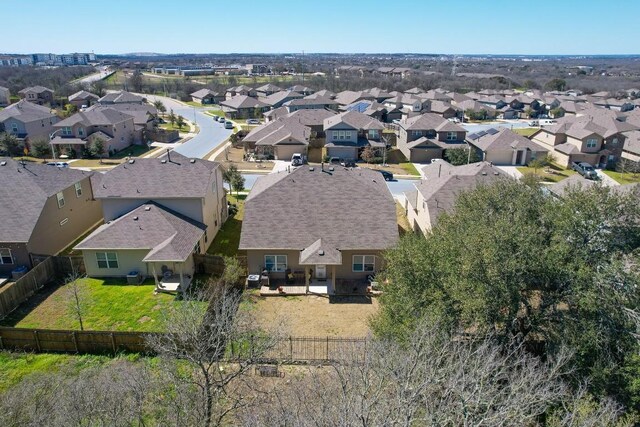 birds eye view of property featuring a residential view