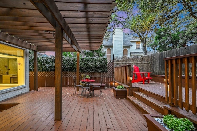 5908 Taylor Draper Cv, Austin, TX 78759 - deck with a pergola and outdoor dining space