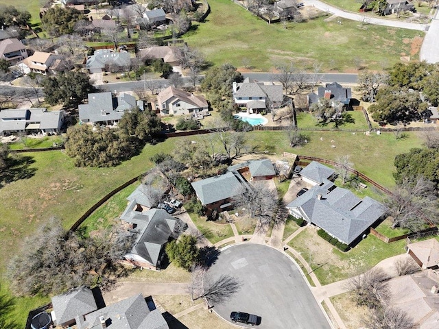 drone / aerial view featuring a residential view