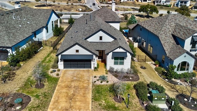 drone / aerial view featuring a residential view