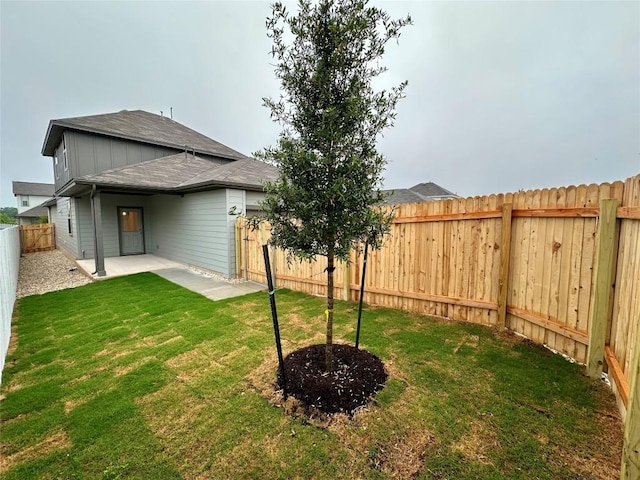 view of yard featuring a patio area