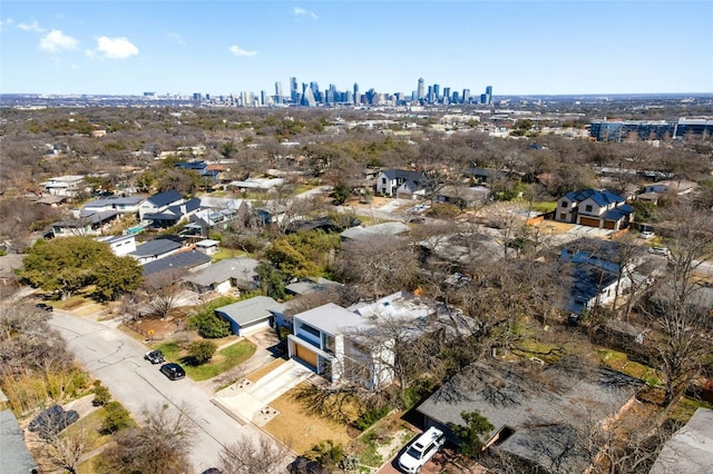 aerial view featuring a view of city