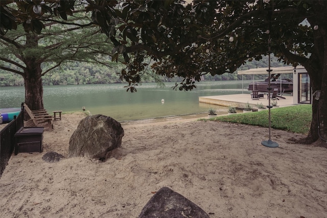 2301 Manana St, Austin, TX 78730 - view of home's community featuring a water view and a gazebo