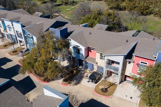 drone / aerial view featuring a residential view