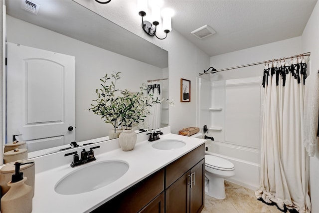6808 Ellsworth Walk, Austin, TX 78724 - bathroom featuring double vanity and shower / bath combo