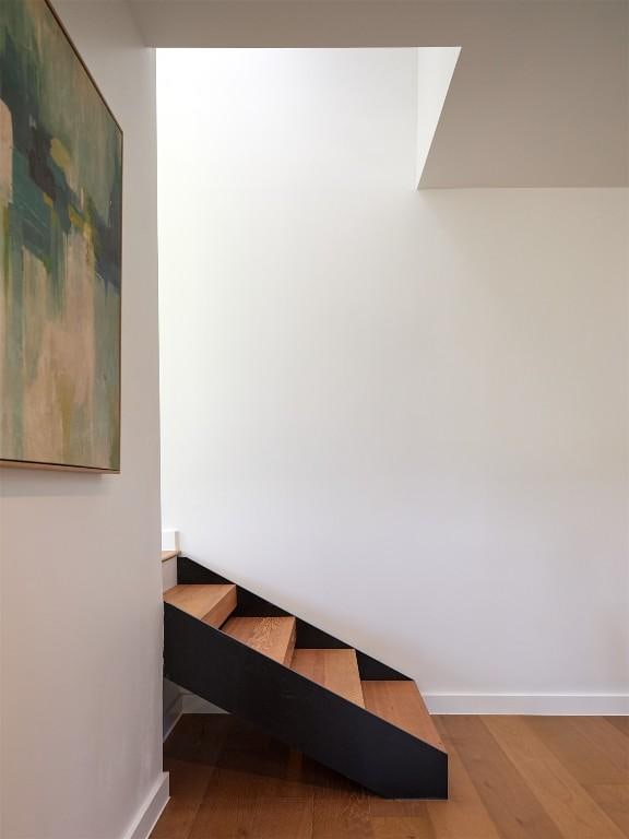 2703 Pegram Ave, Austin, TX 78757 - mudroom with wood finished floors and baseboards