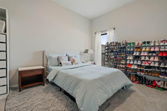 bedroom with carpet flooring