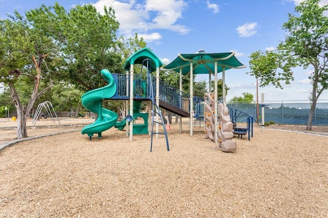 community playground featuring fence