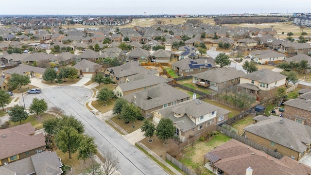 bird's eye view with a residential view