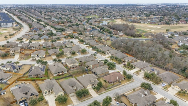 bird's eye view with a residential view