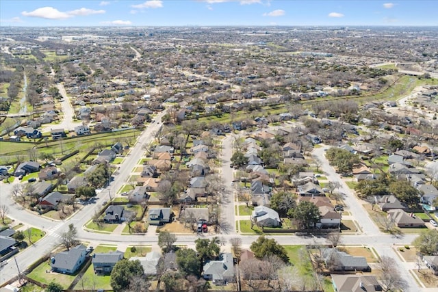 bird's eye view featuring a residential view