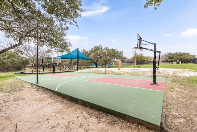 view of sport court with community basketball court