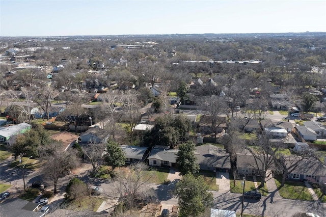 aerial view featuring a residential view