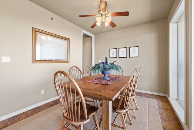 130 Sobrante Rd Unit 309, Belton, TX 76513 - dining area featuring a ceiling fan and baseboards