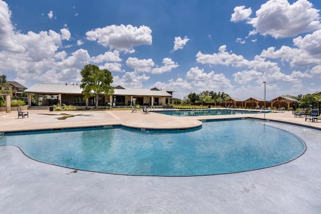 pool featuring a patio