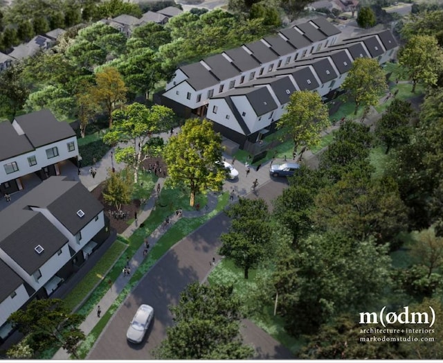 bird's eye view featuring a residential view