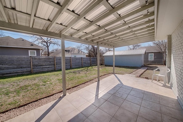 view of patio / terrace featuring a fenced backyard