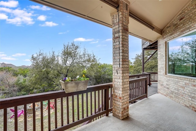 view of balcony