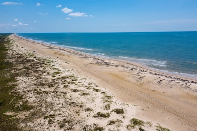 water view featuring a beach view