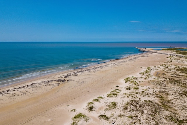 water view featuring a beach view