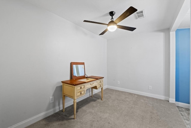 2702 S 2nd St Unit 1 & 2, Austin, TX 78704 - carpeted spare room with a ceiling fan and baseboards