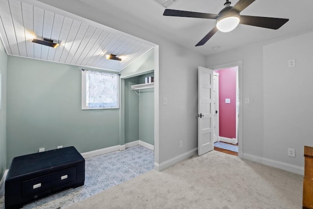 2702 S 2nd St Unit 1 & 2, Austin, TX 78704 - unfurnished bedroom with a closet, carpet flooring, and ceiling fan