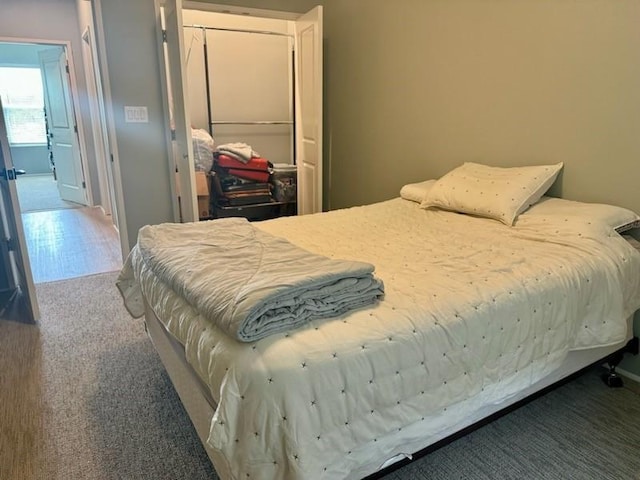 bedroom featuring a closet