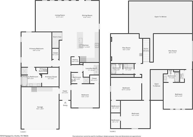 1010 Papaya Cv, Hutto, TX 78634 - view of room layout