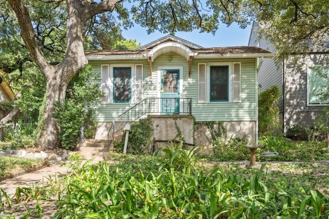 view of bungalow-style home